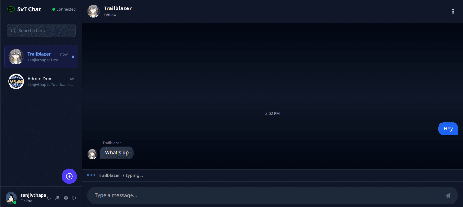 Real-time Chat Application screenshot